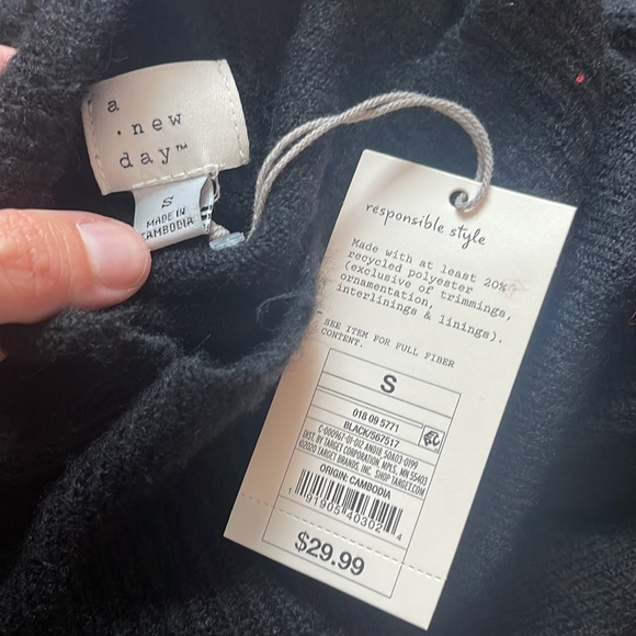 A new day black sweat dress - Picture 2 of 3